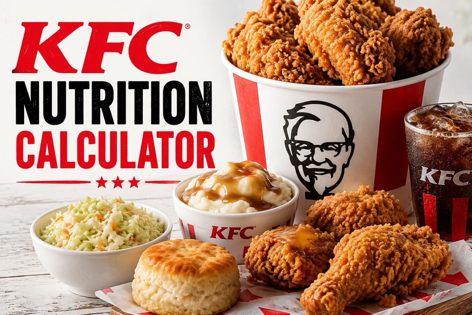 KFC Nutrition Calculator — build your order and see calories and macros