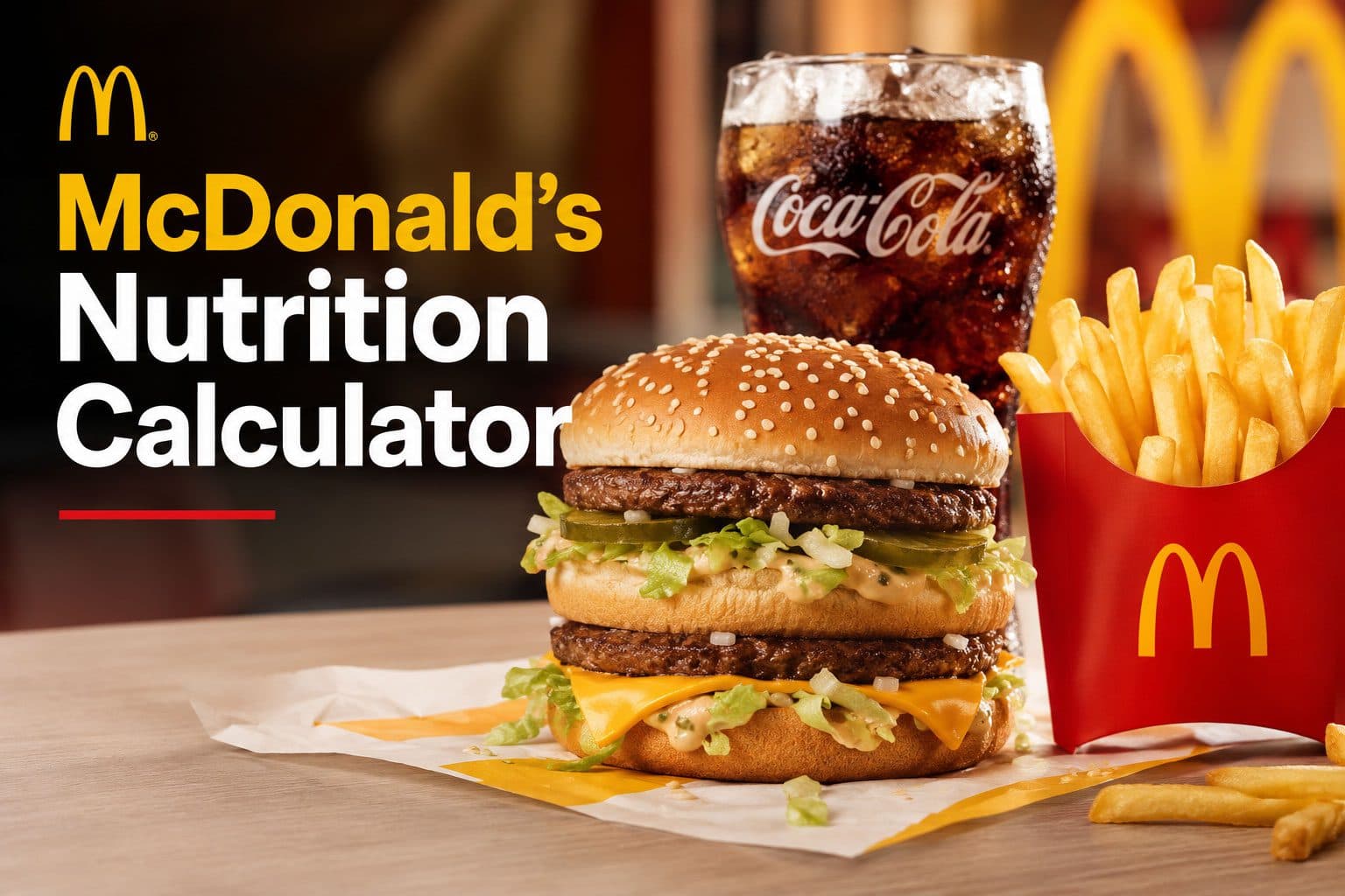 McDonald's Nutrition Calculator — build your order and see calories and macros