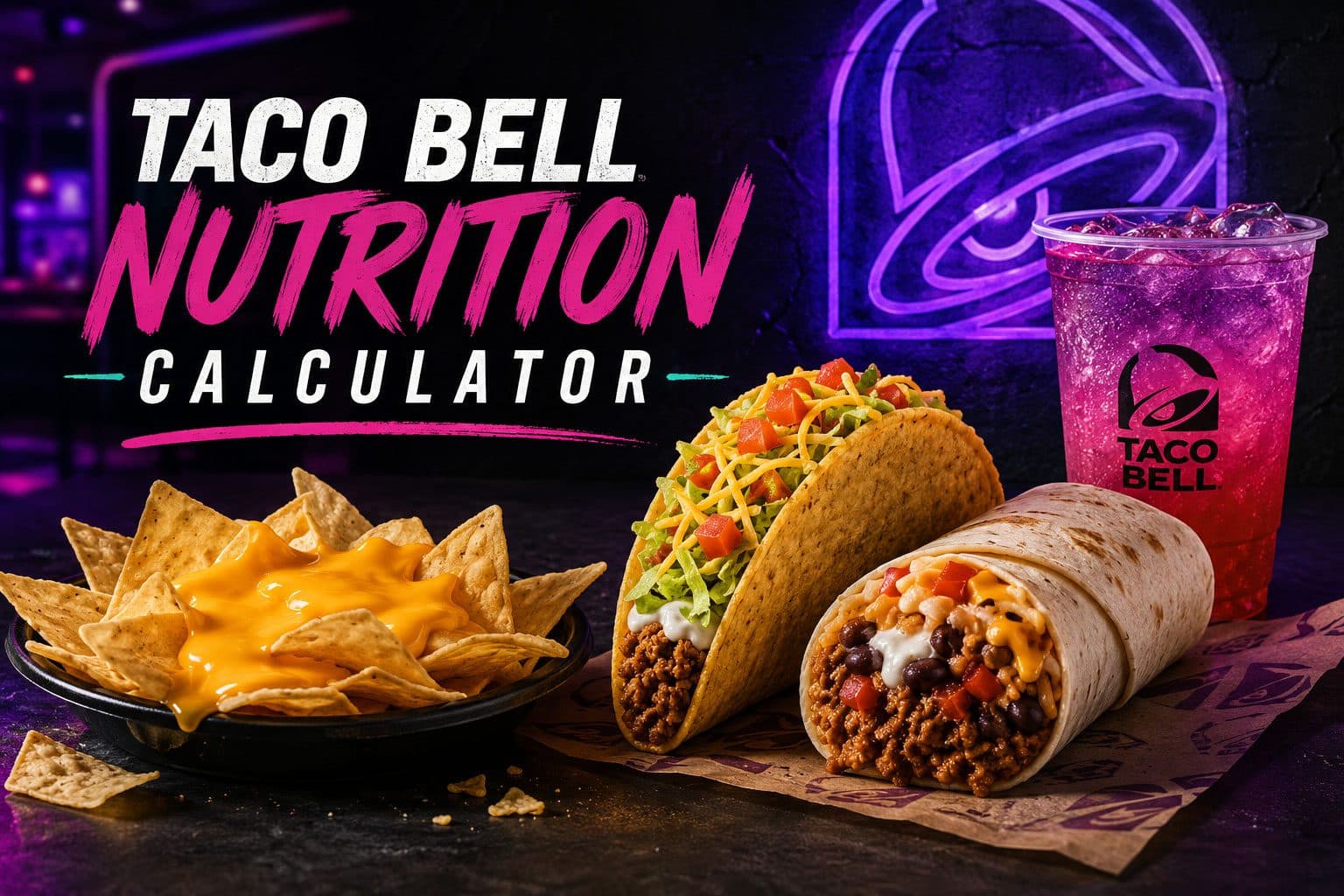Taco Bell Nutrition Calculator — build your order and see calories and macros