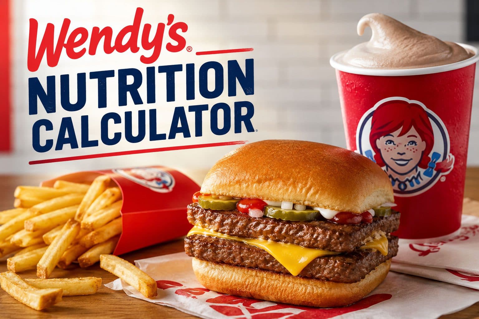 Wendy's Nutrition Calculator — build your order and see calories and macros